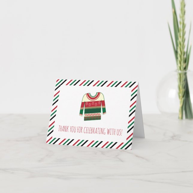 Cartões de agradecimentos plano de Chá de fraldas  (Frente)