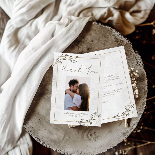 Cartões de agradecimentos plano de quadro mínimo e (Criador carregado)