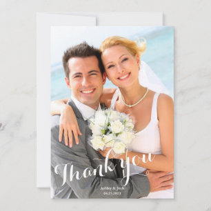 Cartões de agradecimentos Plano de Script Branco d