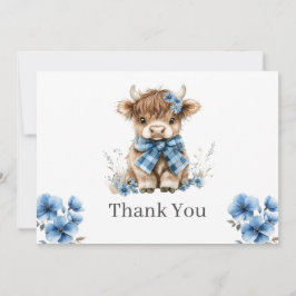 Cartões de agradecimentos Plano de Vaca do Planalt