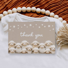 Cartões de agradecimentos plano do Chá de fraldas 