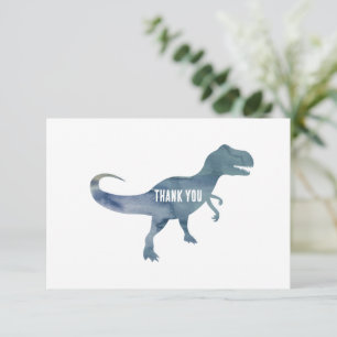 Cartões de agradecimentos Plano do Dinossaur Trex