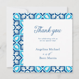 Cartões de agradecimentos plano minimalista Elegan