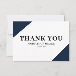 Cartões de agradecimentos plano para graduação mod