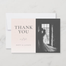 Cartões de agradecimentos plano rosa-claro-esbranq