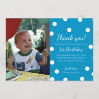 Cartões de agradecimentos pontilhados polca do