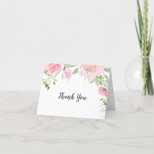 Cartões de agradecimentos primavera Peony Wedding