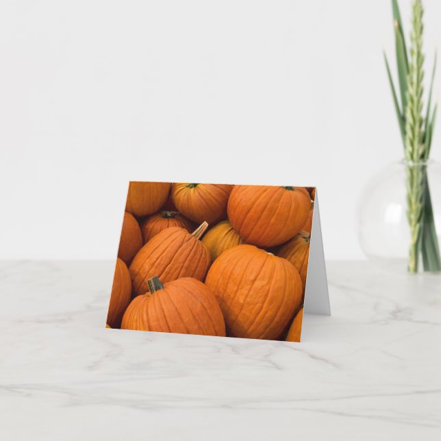 Cartões de agradecimentos Pumpkin Patch (Frente)