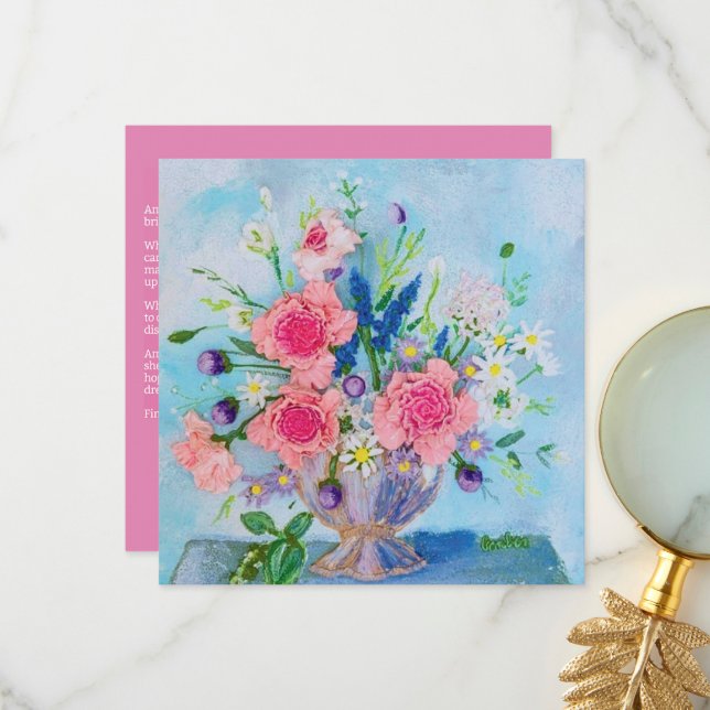 cartões de agradecimentos Quadrado "Bridgerton" (Frente/Verso In Situ)