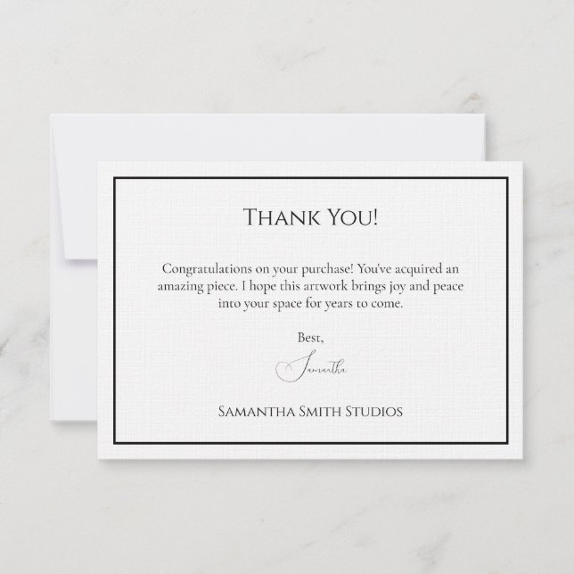 Cartões de agradecimentos Quando Alguém Compre Seu (Frente)