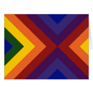 Cartões de agradecimentos Rainbow Chevrons