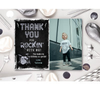 Cartões de agradecimentos Rockstar Rocker Chalk Gr