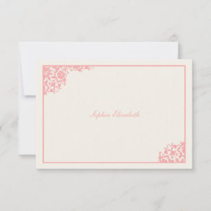 Cartões de agradecimentos Rosa Azul