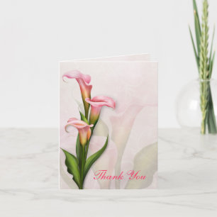Cartões de agradecimentos Rosa Calla Lily