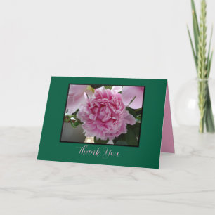 Cartões de agradecimentos Rosa de Peony
