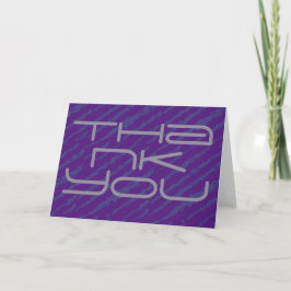 Cartões de agradecimentos roxo