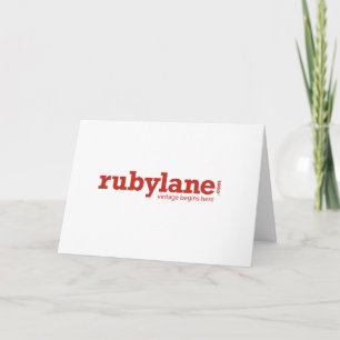 Cartões de agradecimentos Ruby Lane - 7" x 5"
