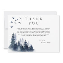 Cartões de agradecimentos Rustic Mountain Boho Eve