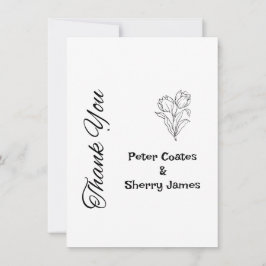 Cartões de agradecimentos Rustic Wedding