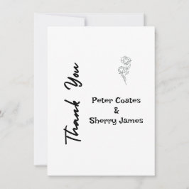 Cartões de agradecimentos Rustic Wedding