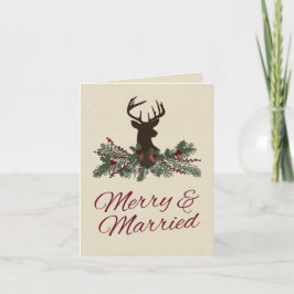 Cartões de agradecimentos Rustic Winter Holiday Pi