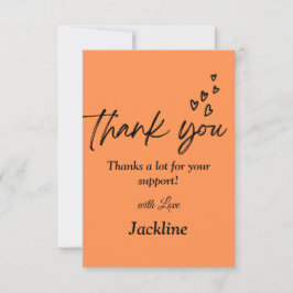 Cartões de agradecimentos Sensível