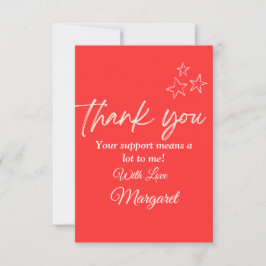 Cartões de agradecimentos Sensível