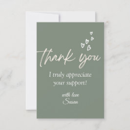 Cartões de agradecimentos Sensível