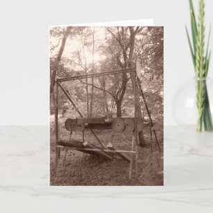 cartões de agradecimentos "Sepia Boatelevador"