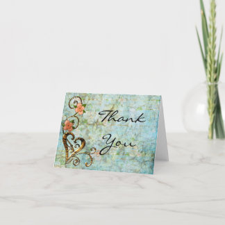 Cartões de agradecimentos ShabbyChic Vintage