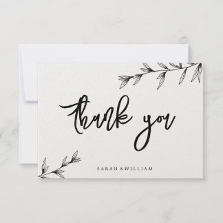 Cartões de agradecimentos Simples de Arte Floral
