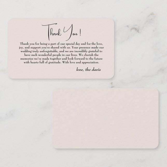 cartões de agradecimentos simples de cereja japone (Frente/Verso)