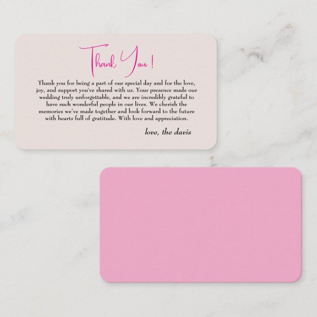 cartões de agradecimentos simples de cereja japone (Frente/Verso)