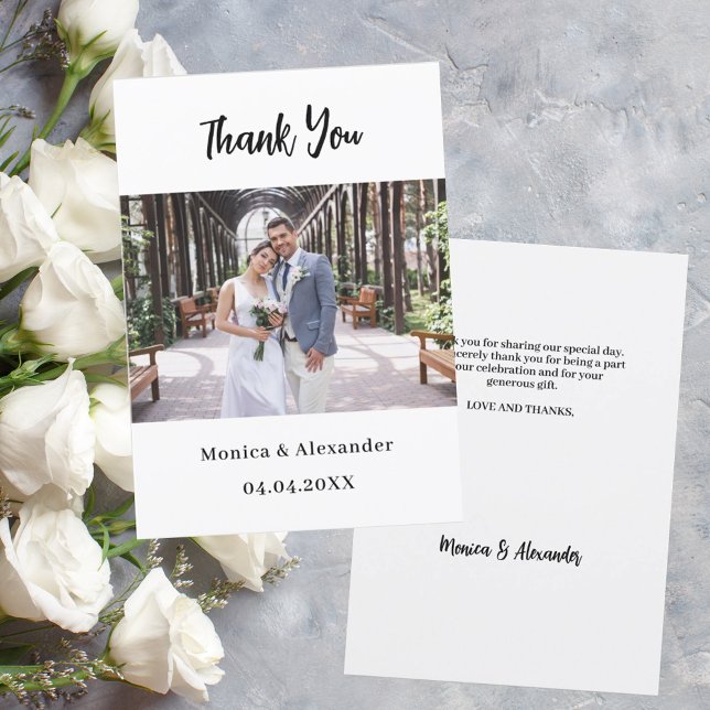 Cartões de agradecimentos simples de fotos de casa (Criador carregado)