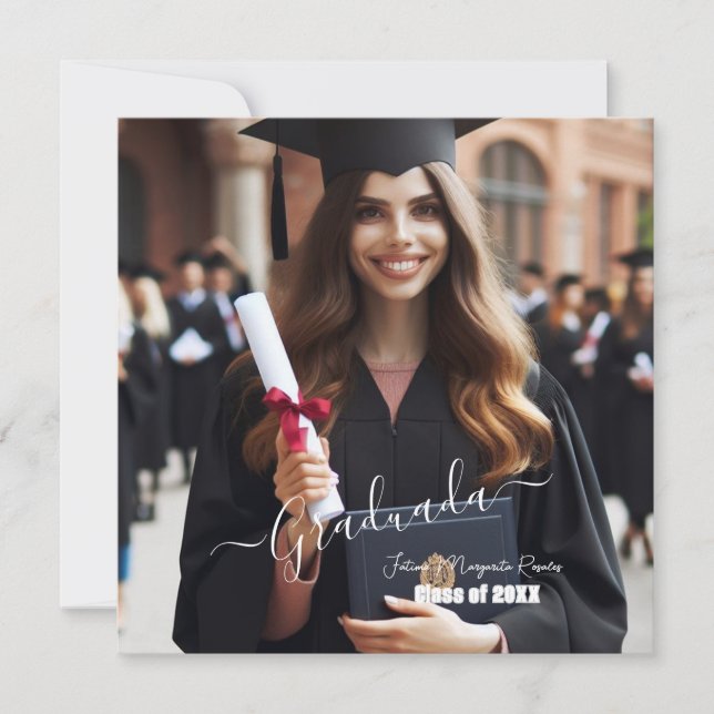 Cartões de agradecimentos Simples Espanhol Moderno (Frente)