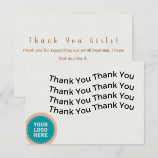 Cartões de agradecimentos simples para a sua empre