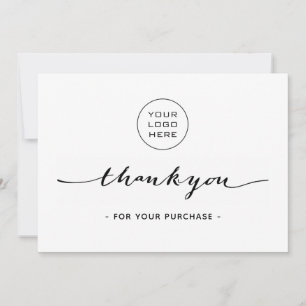 Cartões de agradecimentos simples para empresas -