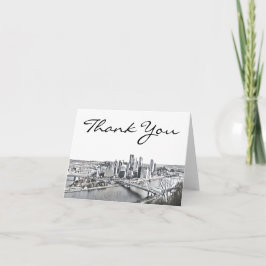 Cartões de agradecimentos Skyline Pittsburgh