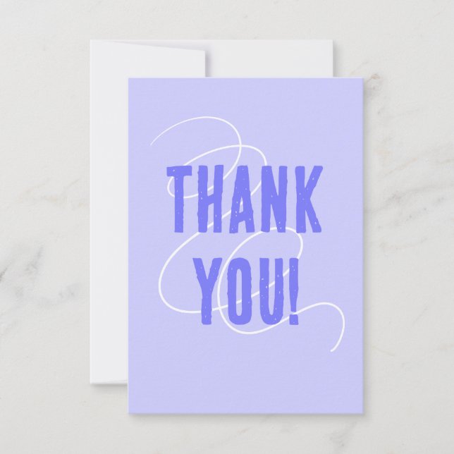 Cartões de agradecimentos Sólido Roxo (Frente)