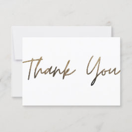 Cartões de agradecimentos Sparkle Dourado