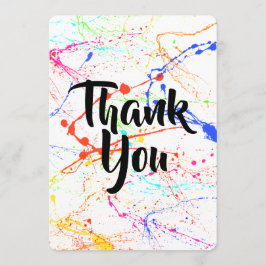 Cartões de agradecimentos Splattered