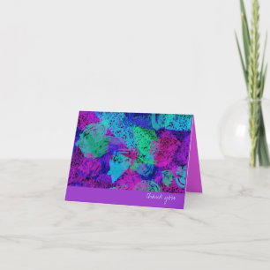 Cartões de agradecimentos - Splotch da esponja bri