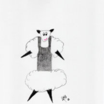 Cartões de agradecimentos - Tank Ewe