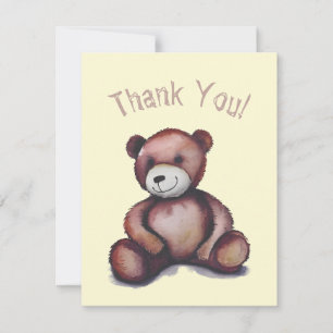 Cartões de agradecimentos Teddybear