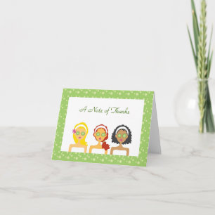 Cartões de agradecimentos Tema Spa