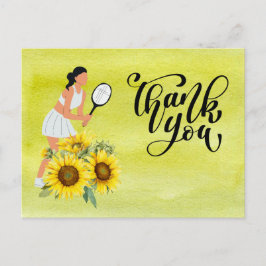 Cartões de agradecimentos tênis para tênis player