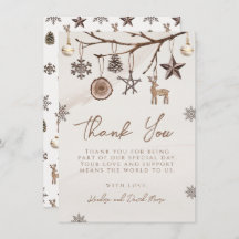 Cartões de agradecimentos Terrestre De Natal Para