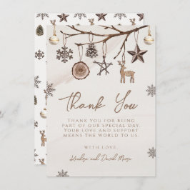 Cartões de agradecimentos Terrestre De Natal Para