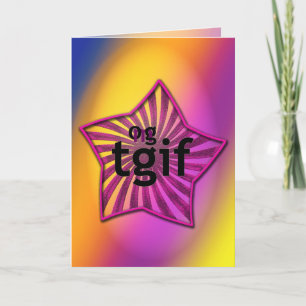 CARTÕES DE AGRADECIMENTOS Tgif