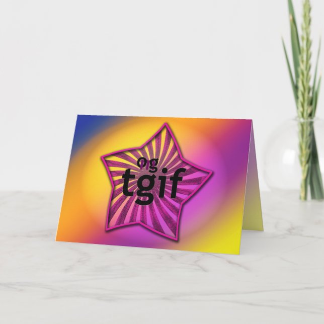 CARTÕES DE AGRADECIMENTOS Tgif (Frente)